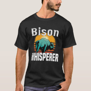 バイソンウィスパーラーアメリカバイソンバッファローウィセント Tシャツ