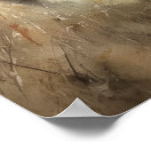 バイソンウッドランドアニマルアートプリントポスター ポスター (角)