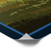 バイソンシーン – ワイオミング ポスター (角)