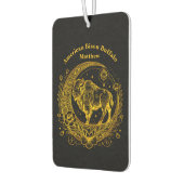 バイソンスタンディングアザフローラ三日月デザイン カーエアーフレッシュナー (左)