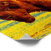 バイソンバッファローアメリカンアートポスター ポスター (角)