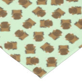 バイソンバッファローバースデーパーティーグリーン テーブルクロス (アングル)