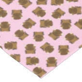 バイソンバッファローバースデーパーティーピンク テーブルクロス (アングル)