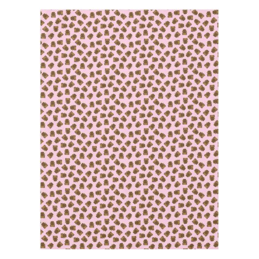 バイソンバッファローバースデーパーティーピンク テーブルクロス (正面)