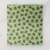 バイソンバッファローベビーシャワーグリーン プレイスカード (内部開封)