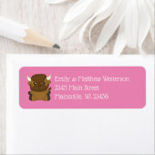 バイソンバッファローベビーシャワーピンク ラベル (インサイチュ)