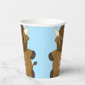 バイソンバッファローベビーシャワーブルー 紙コップ (右)