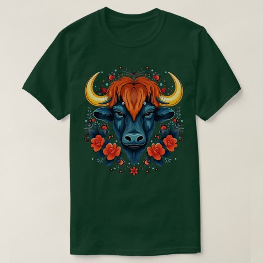 バイソンバレンタインデー Tシャツ (デザイン正面)