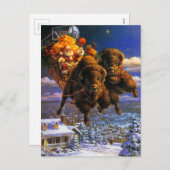 バイソンプルサンタクロース シーズンポストカード (正面/裏面)