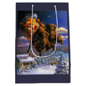 バイソンプルサンタクロース ミディアムペーパーバッグ (裏面)