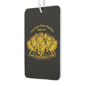 バイソンヘルドが水を通って自然 カーエアーフレッシュナー (左)