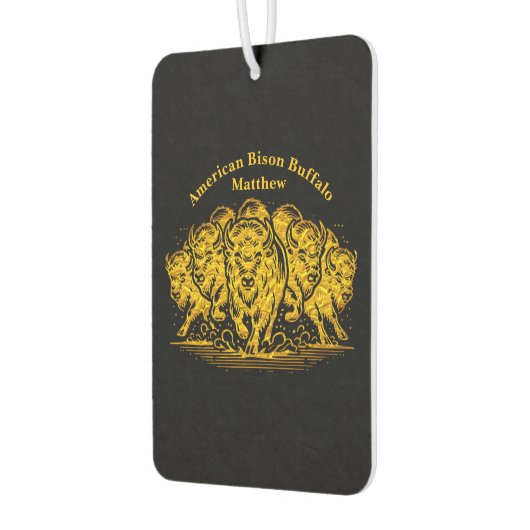 バイソンヘルドが水を通って自然 カーエアーフレッシュナー (左)