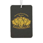 バイソンヘルドが水を通って自然 カーエアーフレッシュナー (裏面)