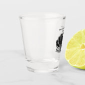 バイソンヘルドが水を通って自然 ショットグラス (左)