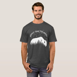 バイソンムーンウッドスターズドリームビッグトレッキングトラベル Tシャツ
