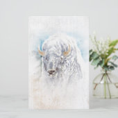 バイソンヴィネット先住民アメリカン文房具 便箋 (スタンド正面)