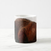 バイソンヴィンテージ 図解入りの、写真付きの コーヒーマグカップ (中央)