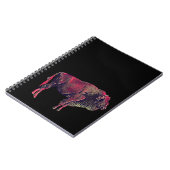 バイソン又は賢い動物のためのバッファローポートレートデザイン ノートブック (左側)