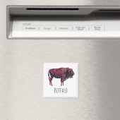 バイソン又は賢い動物のためのバッファローポートレートデザイン マグネット (インサイチュ (食洗機))