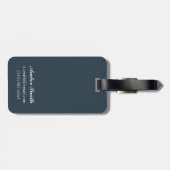 バイソン場面ヴィンテージ旅行ポスター ラゲッジタグ (裏面横)