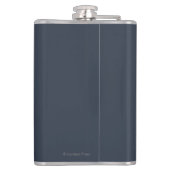 バイソン場面-デルタの接続点、アラスカ フラスク (裏面)