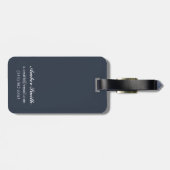 バイソン場面-デルタの接続点、アラスカ ラゲッジタグ (裏面横)