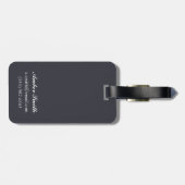 バイソン場面- Fairwell、アラスカ ラゲッジタグ (裏面横)