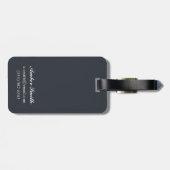 バイソン場面- Fairwell、アラスカ ラゲッジタグ (裏面横)