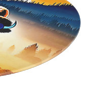 バイソン威厳のあるサンセット カッティングボード (角)