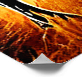 バイソン威厳のあるサンセット ポスター (角)