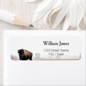 バイソン差出人住所ラベル ラベル (インサイチュ)