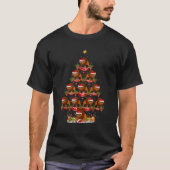 バイソン恋人クリスマスホリデーサンタバイソンクリスマストル Tシャツ (正面)