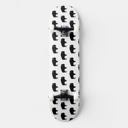 バイソン模様 スケートボード (正面)