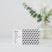 バイソン模様 名刺 (スタンド正面)