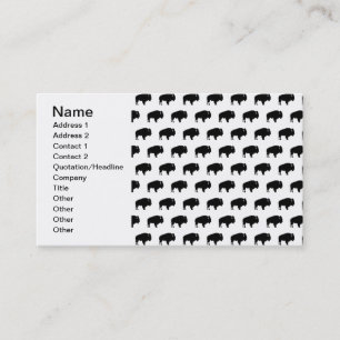 バイソン模様 名刺