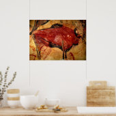 バイソン洞窟のコ絵画ピー ポスター (キッチン)