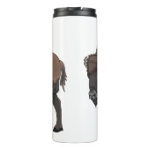 バイソン漫画イラストレーション タンブラー (裏面)