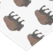 バイソン漫画イラストレーション テーブルクロス (アングル)