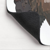 バイソン漫画イラストレーション マウスパッド (コーナー)