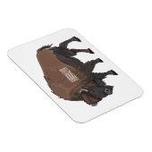 バイソン漫画イラストレーション マグネット (右側)