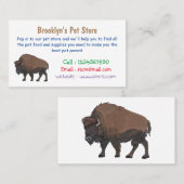 バイソン漫画イラストレーション 名刺 (正面/裏面)