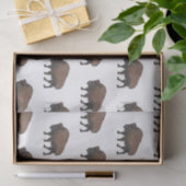 バイソン漫画イラストレーション 薄葉紙 (ギフト)