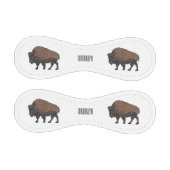 バイソン漫画イラストレーション 野球ボール (パネル)