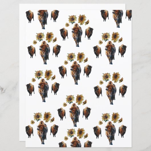 バイソン紙 (正面/裏面)