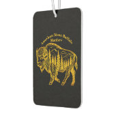 バイソン・イン・ア・フォレストイラストレーション カーエアーフレッシュナー (左)