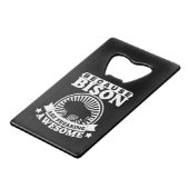 バイソン クレジットカード栓抜き (正面アングル)