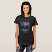 バイソン スターダスト ソウル 銀河アート Tシャツ (正面フル)