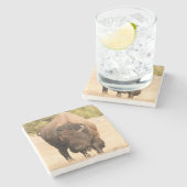 バイソン ストーンコースター (横)