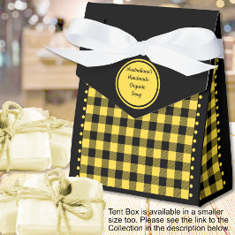 バイソン チェック - 黒と黄色 - 4x2x5 テント フェイバーボックス
