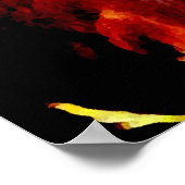 バイソン・バッファローのヘッドアメリカン・アートワーク ポスター (角)